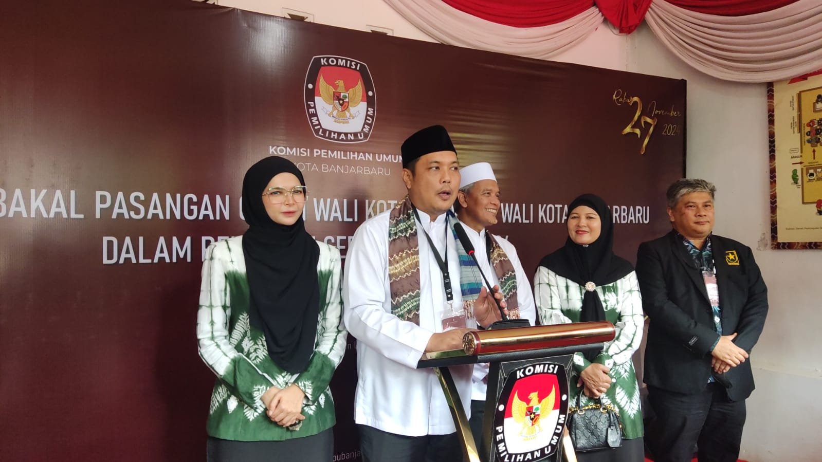 Kotak Kosong Berakhir, Aditya Mufti Arifin Daftarkan Diri ke KPU Banjarbaru