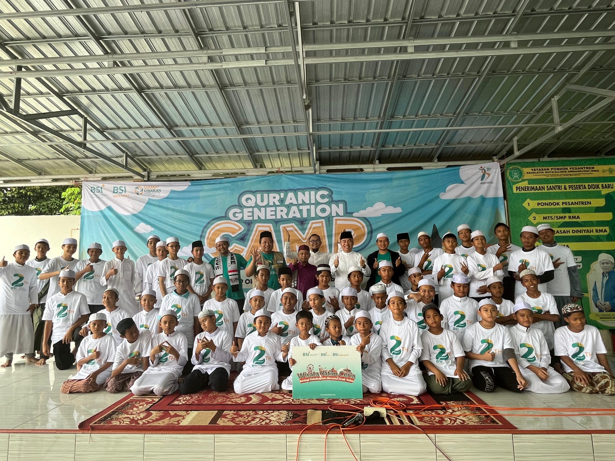 BSI Maslahat Gelar Qur’anic Generation Camp di Pondok RMA, Dorong Generasi Muda Berakhlak Mulia