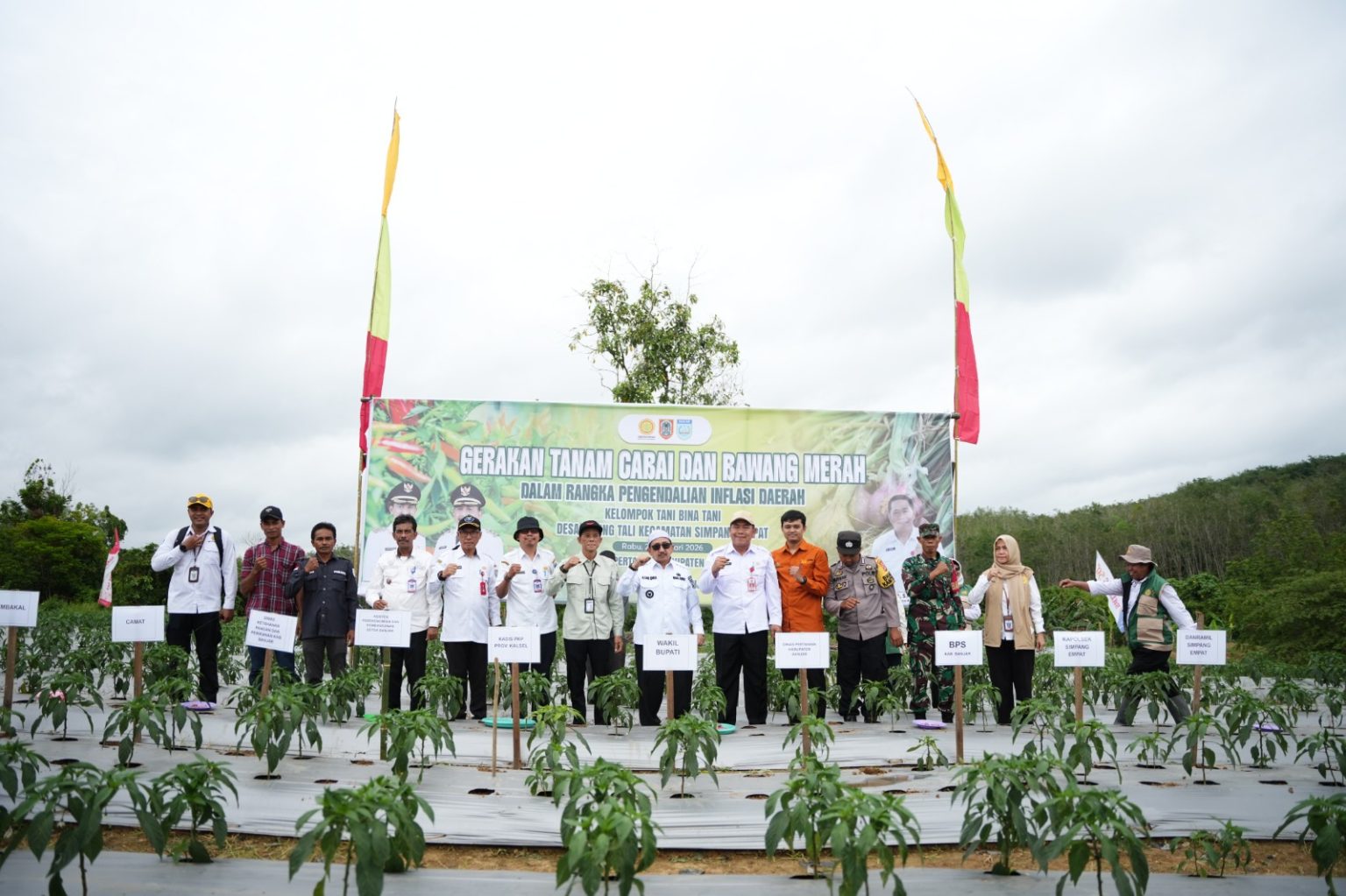 Pemkab Banjar Galakan Gerakan Menanam Cabai dan Bawang Merah.