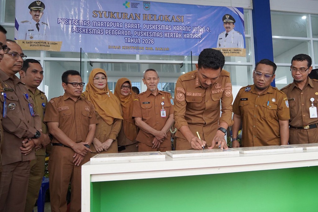 Bupati Banjar Resmikan UPTD Puskesmas Martapura Barat.
