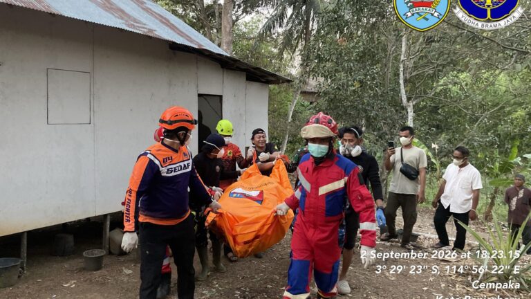 DPKP Banjar Evakuasi Jasad Lansia Berusia 80 Tahun